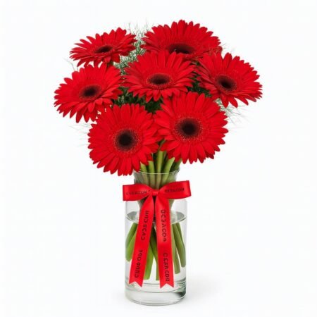 Vazoda Kırmızı Gerbera