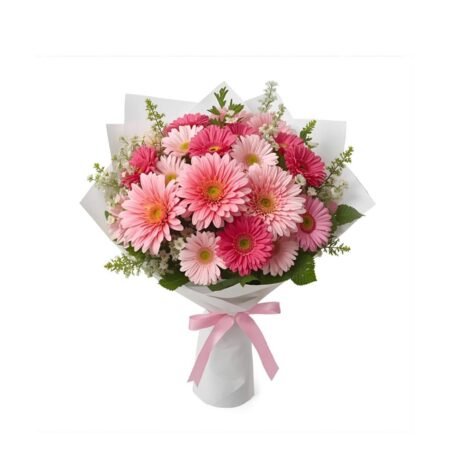 Gerbera Pembe Buketi