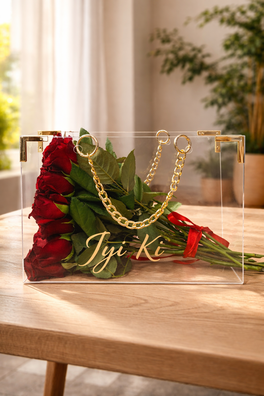 Kırmızı Gül (21 li)Premium Çanta